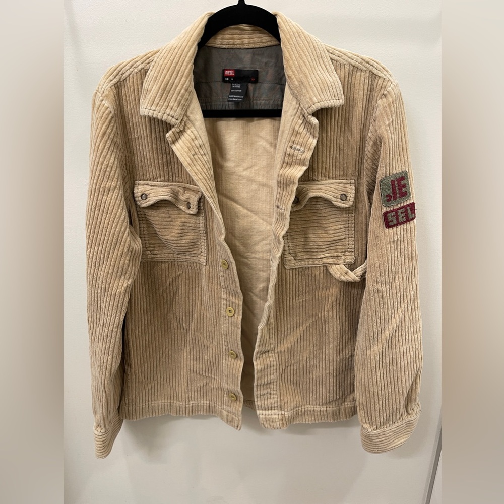 Women’s Diesel Tan Corduroy Jacket Size M  ⛽️💛